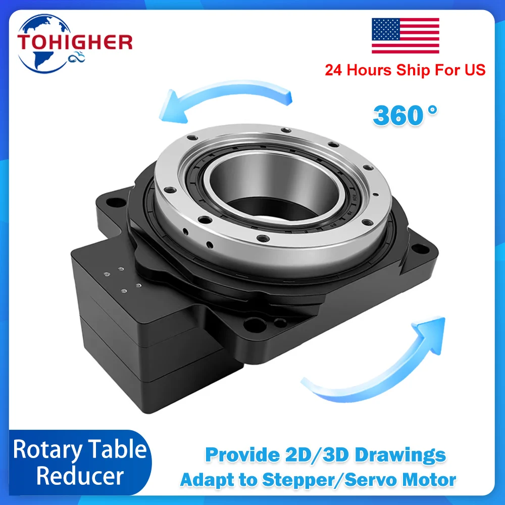 Hollow Rotating Platform Rotary Actuator Nema23 Nema34 Stepper 60MM 400W 600W Servo Motor For Welding Positioning Rotary Stage