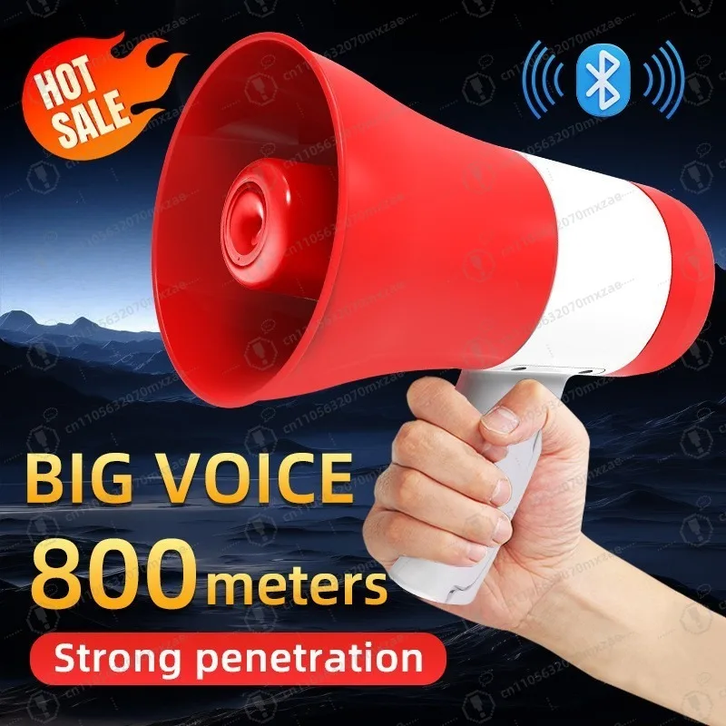 Rechargeable Handheld Megaphone Lithium Battery Loudspeaker Portable Bullhorn for Advertising and Hawking