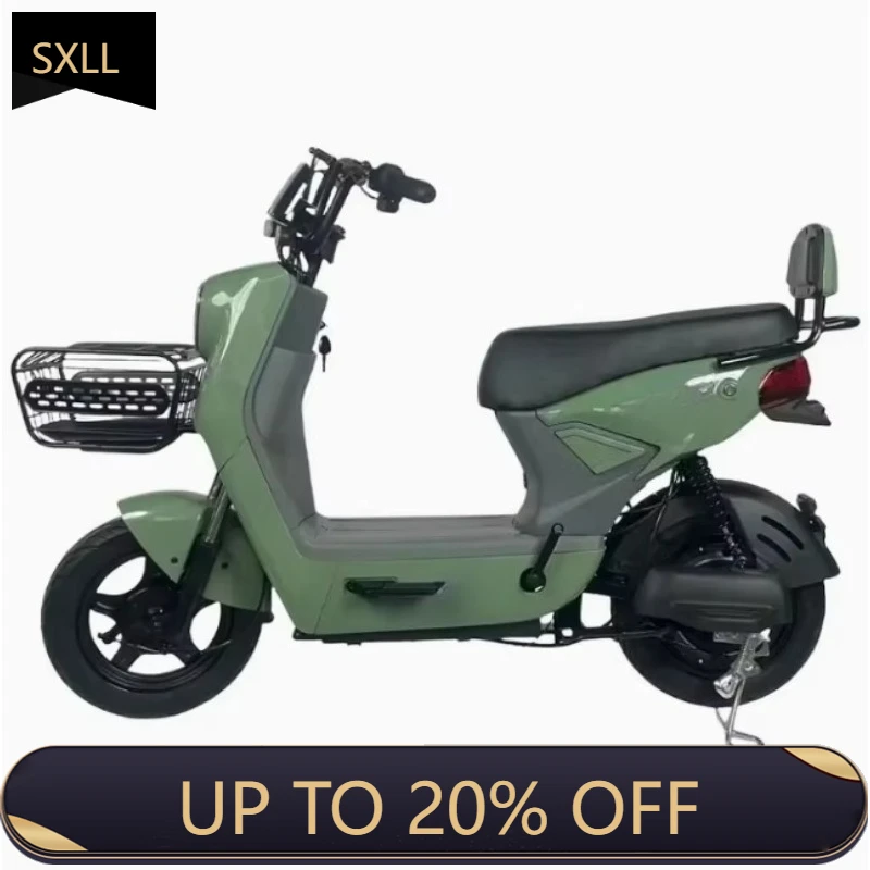 

SXLL New electric bike with 500-watt motor and 48v12ah/20ah lead-acid battery with a 50km range LCD scooter