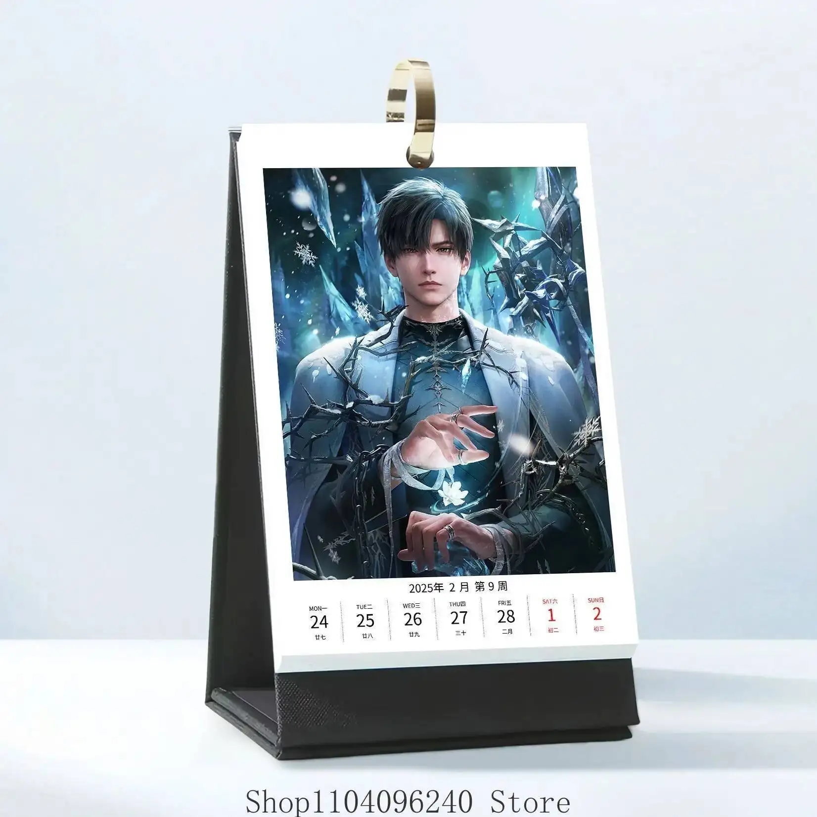 

Anime GAME Love And Deepspace Rafayel Zayne Xavier Sylus Caleb 2025-2026 Double Anime Cartoon Calendar Notes Check In Memo Gift