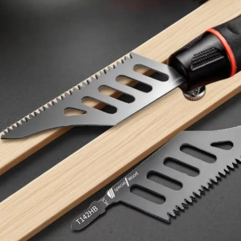 

T142HB Jigsaw Blade High Carbon Steel Fine Cutting Curved Wood Replacement for Power Tools Woodworking Tool Accessory