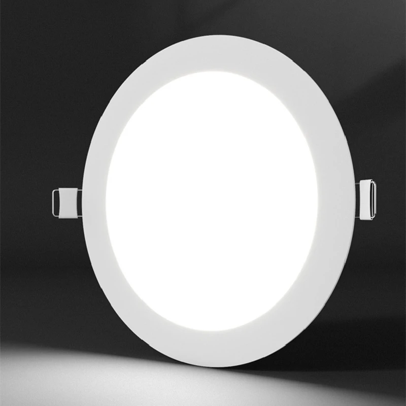 

Ultra-thin LED Panel Light Modern Nordic Design Foreign Trade Wholesale Embedded Square Round Downlight Kitchen Flat Light