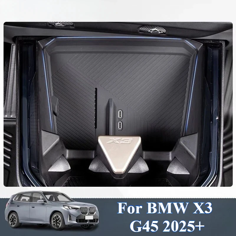 

For BMW X3 2025 Car Wireless Charger Pad Center Control Anti-slip Mat Silicone Car Accessories Phone Charging Mat Protective