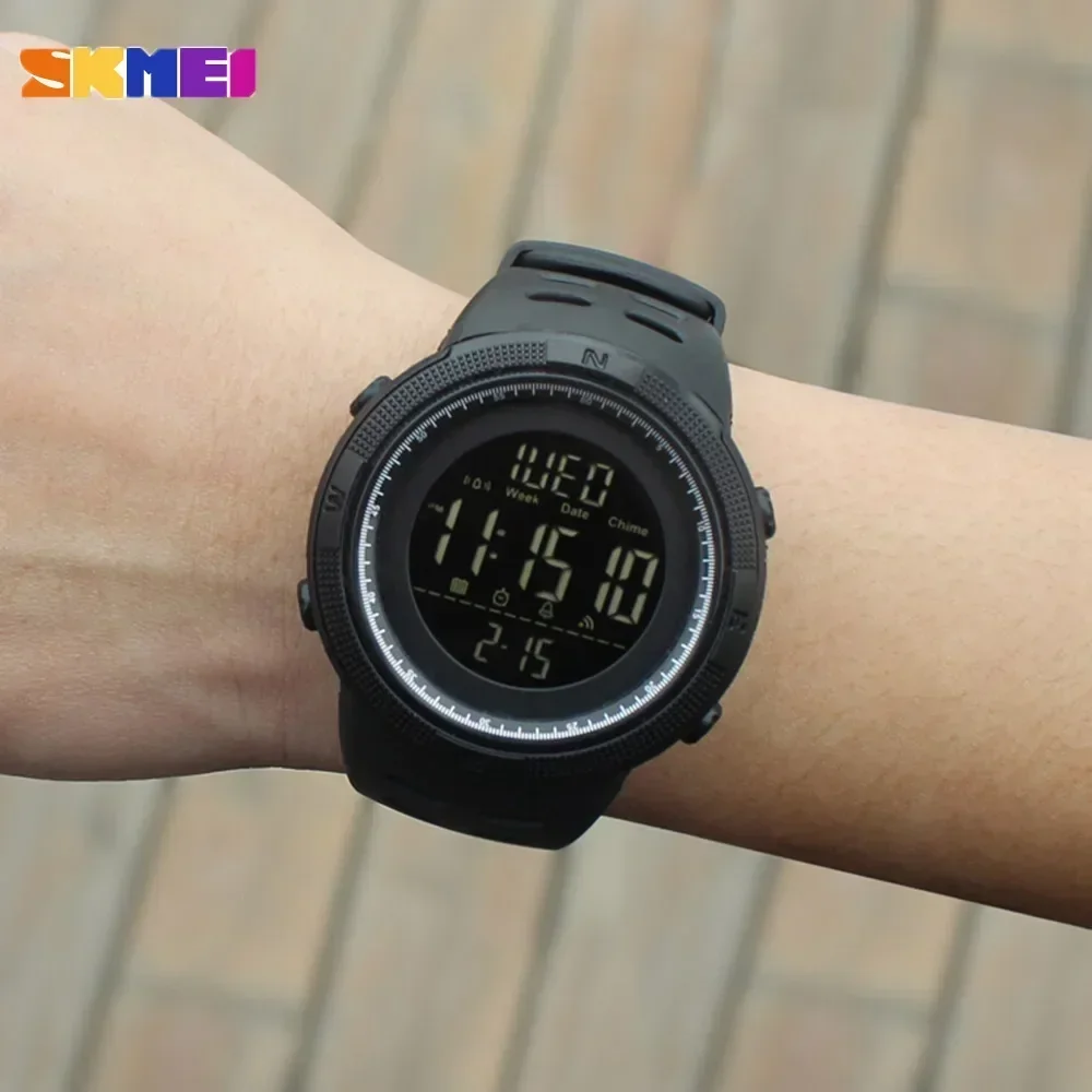 SKMEI 1251 Multifunction Watches Alarm Clock Chrono 5Bar Waterproof Digital Watch Reloj Hombre Simple Outdoor Sport Watch Men