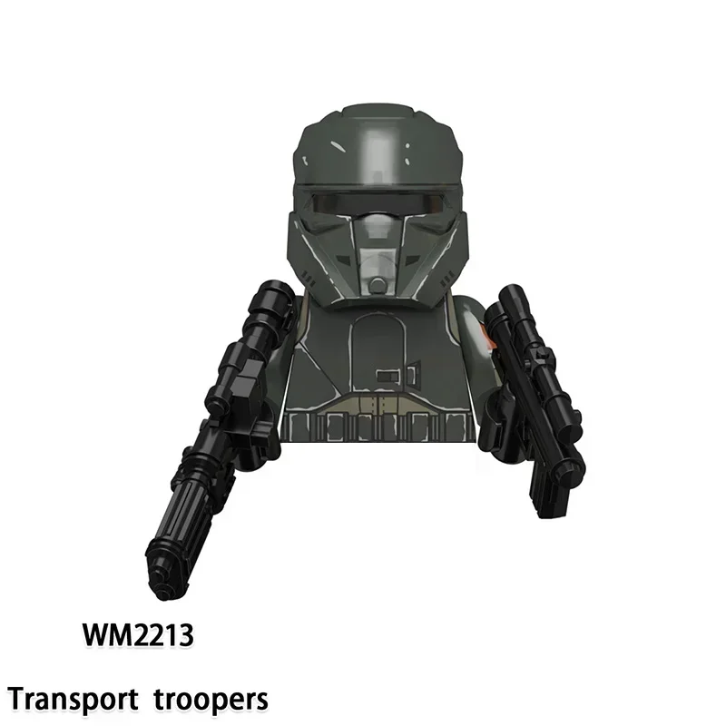 스타 워즈 클론 기병 501 연대 제국 Stormtrooper Mandalorian 미니 로봇 그림 장난감 벽돌 조립 인형 선물