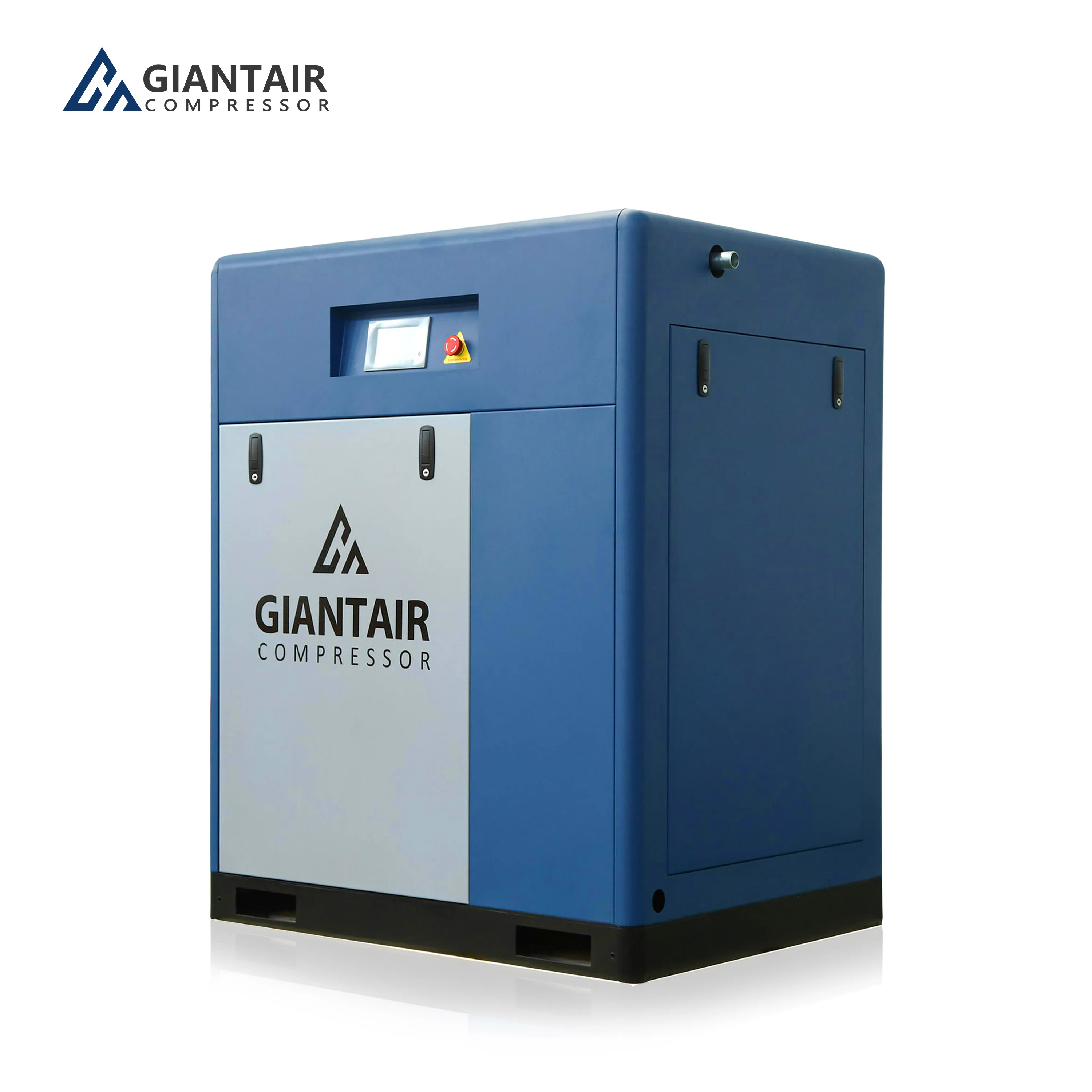 Giantair Low Energy Consumption 7.5kw 10hp Belt Drive Screw Air Compressor 15hp Industrial Belt Driven Air Compressor