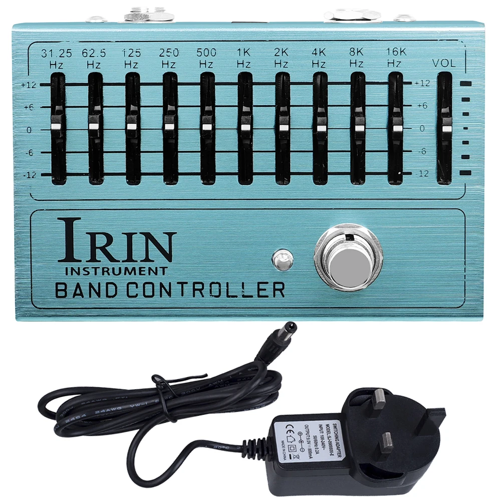

IRIN AN-40 гитарный контроллер, эквалайзер, 10-полосная педаль для электрогитары, педали эквалайзера, аксессуары для бас-гитары