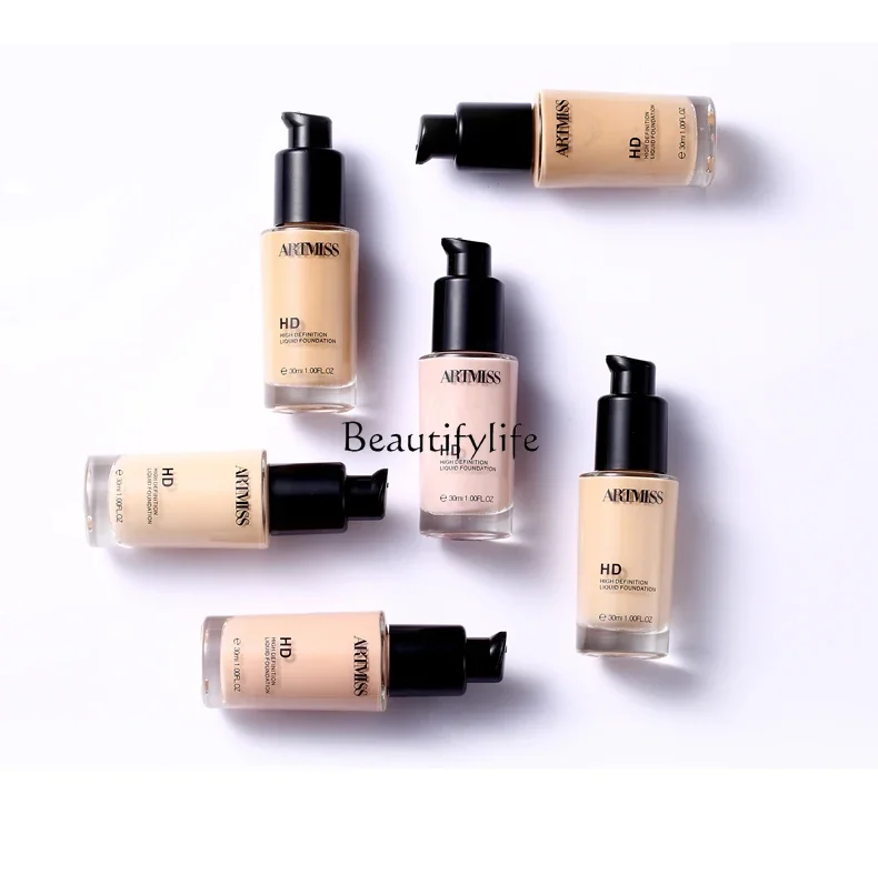 Finishing HD Flawless BB Cream Liquid Foundation Long Lasting Smear-Proof Makeup Concealer Dry Skin Moisturizing