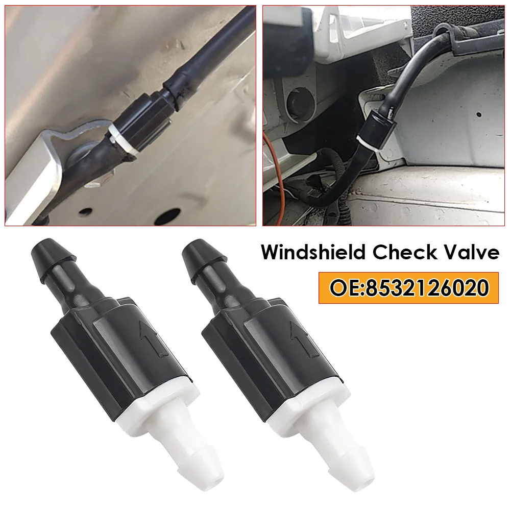 2Pcs Wiper Washer Windshield Non Return Check valve For Toyota Highlander 2001-2007 For Lexus 85321-26020 Car Accessories