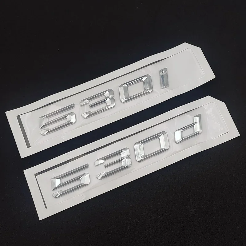 

Autocollant dinsigne de coffre arrière ABS 3D lettres de voiture accessoires dautocollant logo demblème BMW 525i 530i 530d 535d