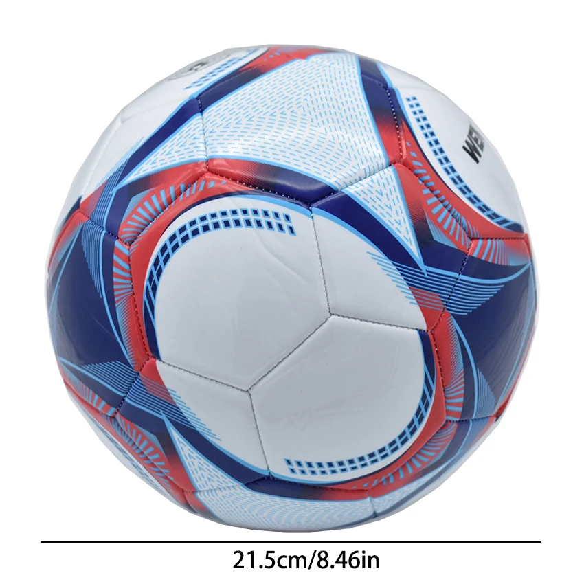 كرة قدم رسمية مقاس 5 من جلد البولي يوريثان بتصميم كلاسيكي، كرة قدم رياضية خارجية مقاومة للاهتراء لملابس الفريق #6