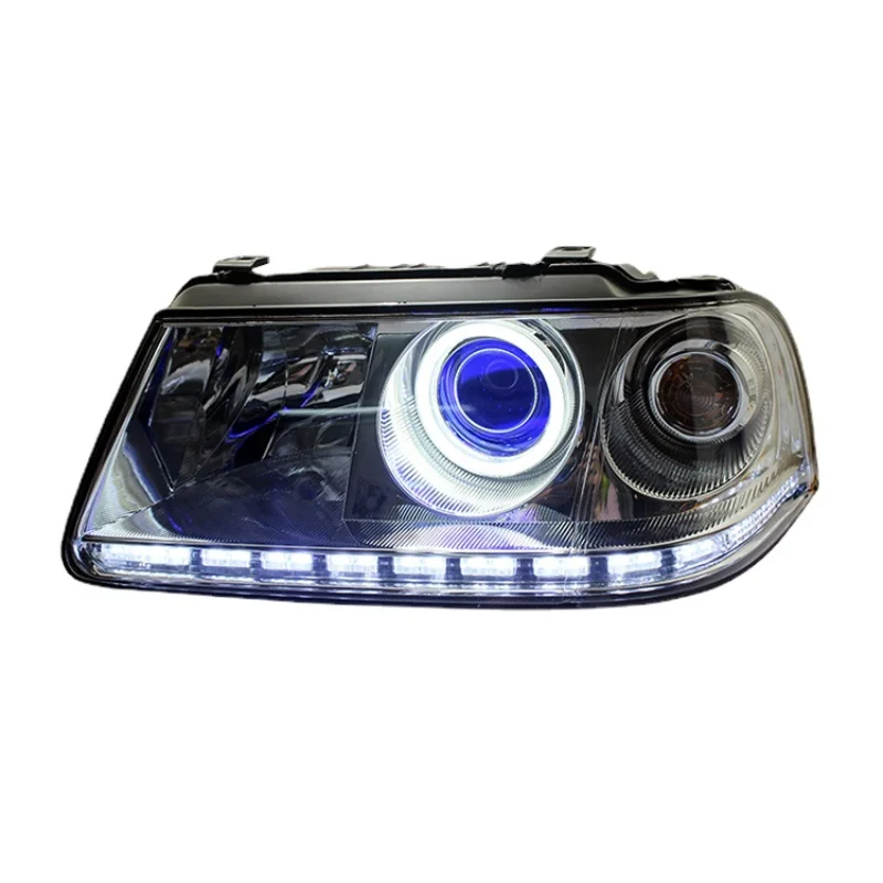 For Volkswagen Santana 3000 headlight assembly Modified LED lens lamp daytime running lights turn signal Xenon headlights