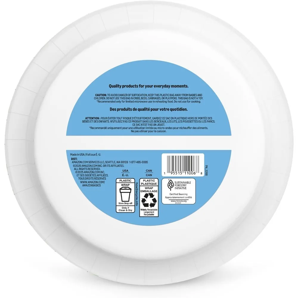 Ultra Paper Plates, 10 Inch, Disposable, 44 Count, Packaging May Vary