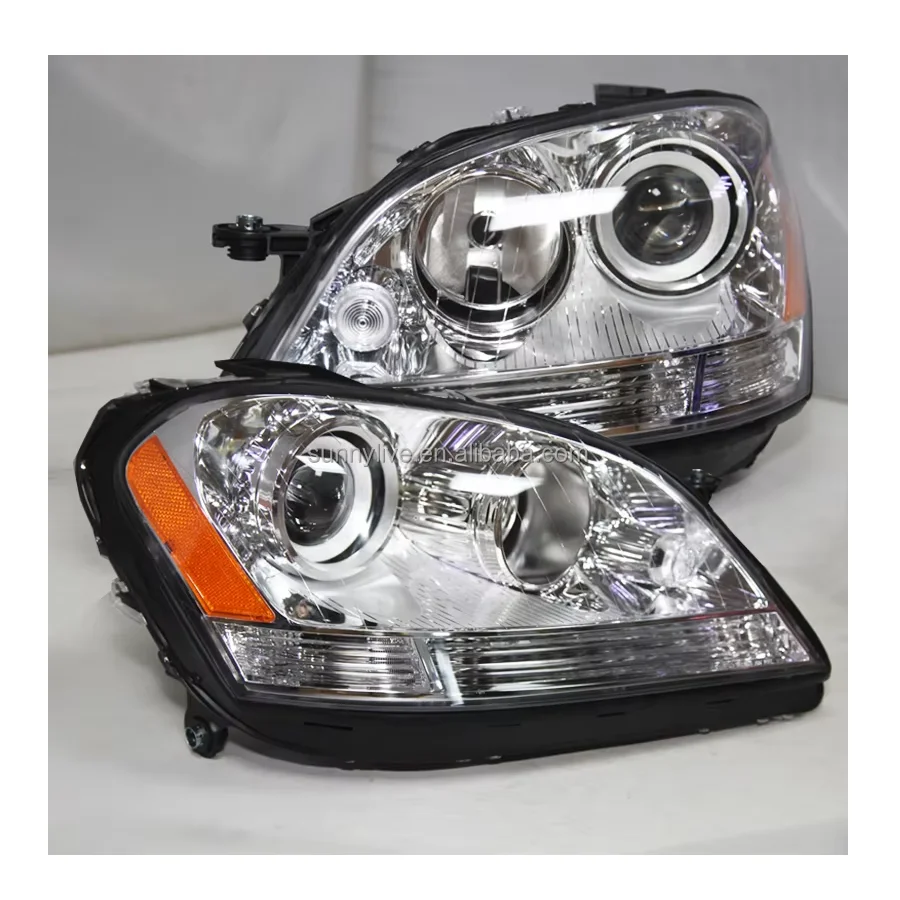 

For Mercedes-Benz W164 ML280 ML320 ML350 OEM Head Light 2005-2008 Year with Yellow Reflector