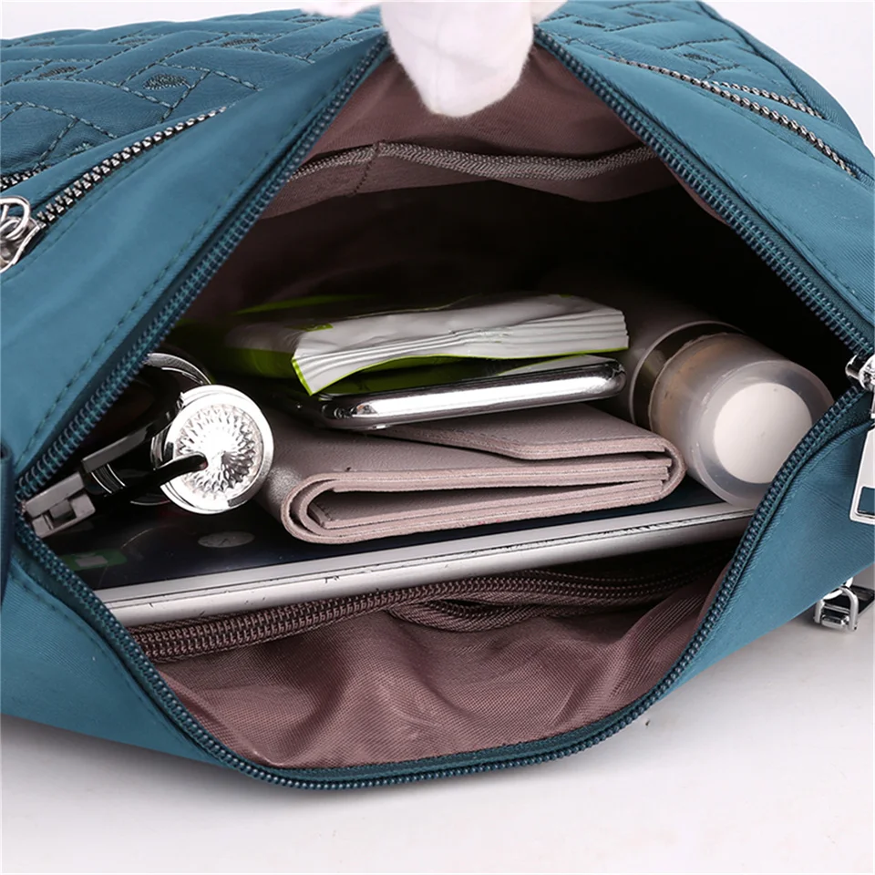 Fashion Women Messenger Bag Nylon Oxford Waterproof Shoulder Handbag Large Capacity Casual Travel Crossbody Bag Bolsa Feminina