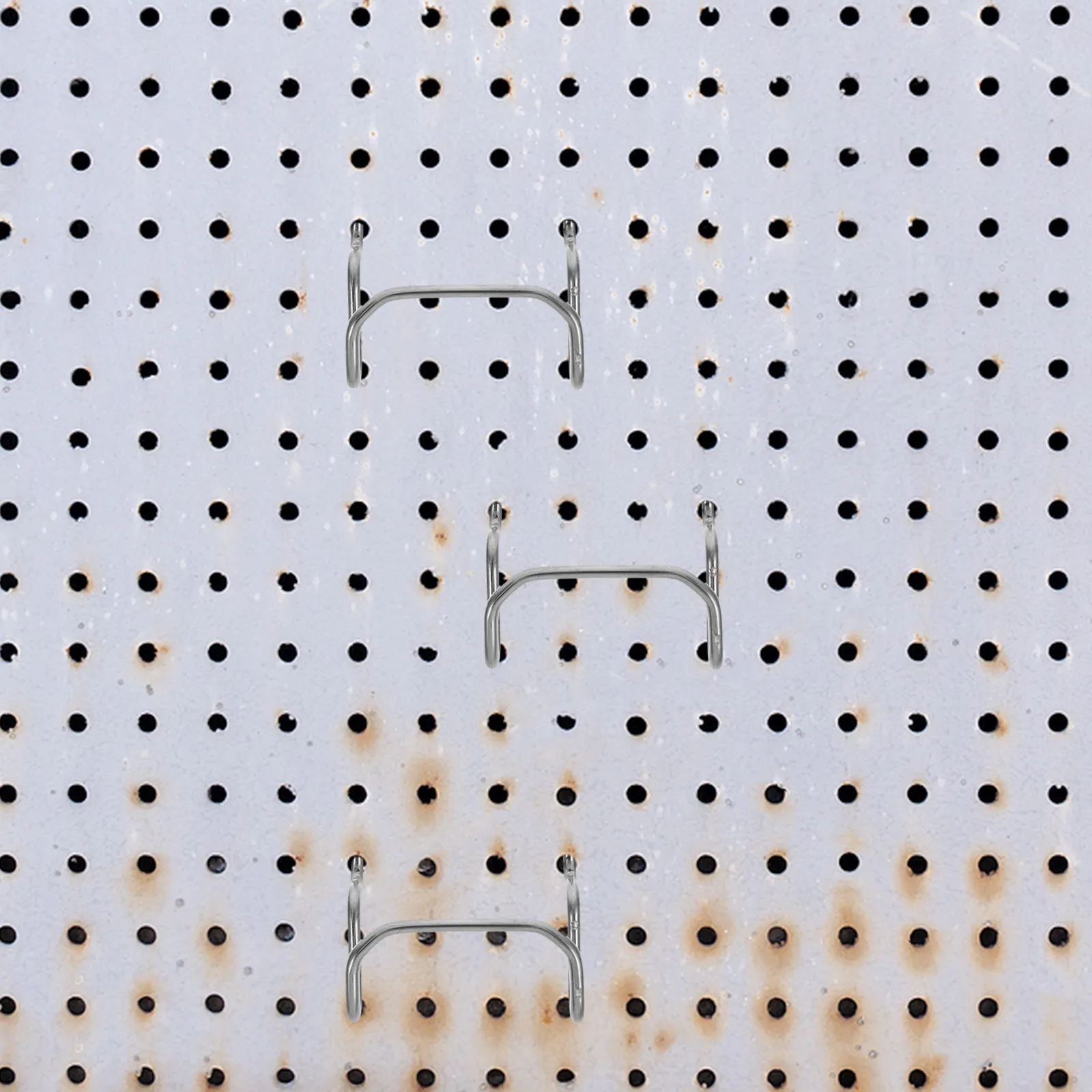 10Pcs Heavy Duty Stainless Steel Pegboard Hook Thickened Hooks for Garage Workshop Storage Bin Tool Hanger Metal Pegboard view 2