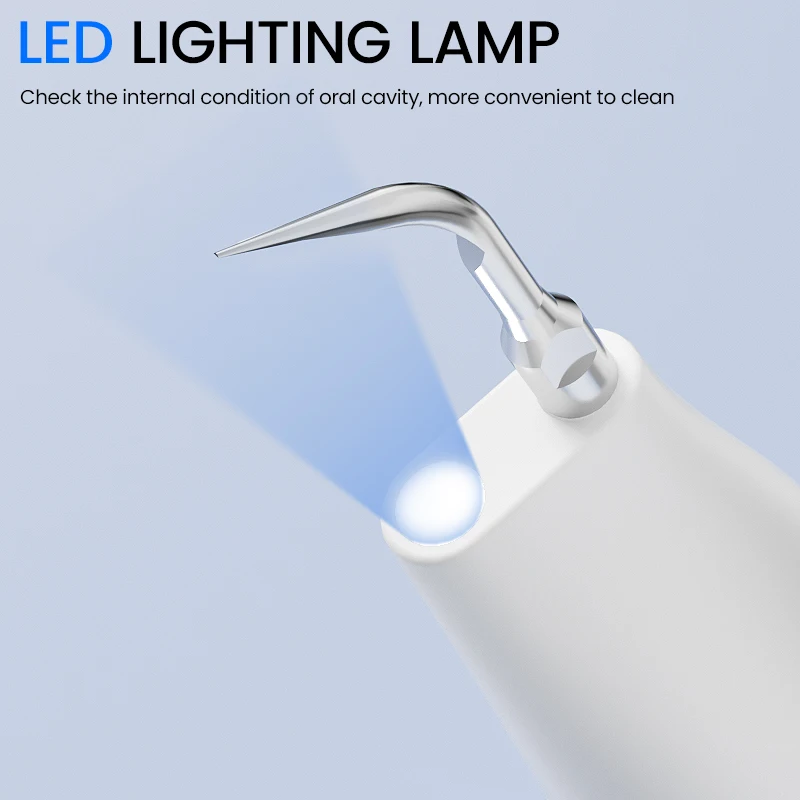 Ultrasonic Dental Scaler Electric Teeth Cleaner with Oral Mirror 5 Modes with LED Tartar Plaque Remover Household Teeth Cleaning image 3