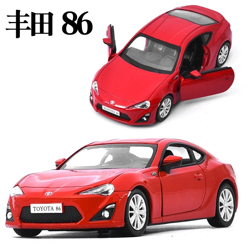 1:36 TOYOTA GT86 w skali aluminiowy Model samochodu metalowe prezenty odlewne zabawki kolekcja dla dzieci zabawki ozdoby Display F45