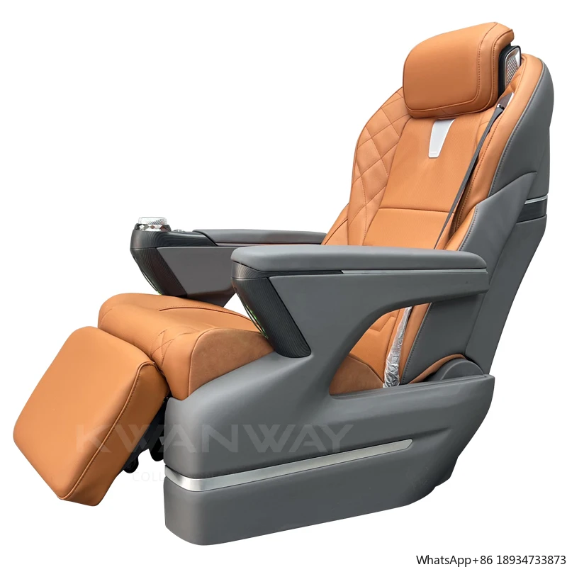 The Vip luxury car seats of Kia Carnival are electrically adjustable car seats The modified seats are passenger recliners