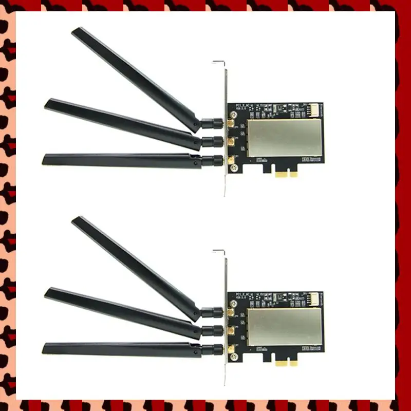 

A72P 2X для Broadcom Bcm94360csax Bcm943602cs Bcm94331csax WLAN карта настольный адаптер PCI-E конвертера + антенна