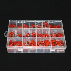 150pcs 15Types 400v 630v CBB Metal Film Capacitors Assortment Kit 1NF 2.2NF 10NF 33NF 47NF 100NF 150NF 220NF 330NF 470NF 560NF