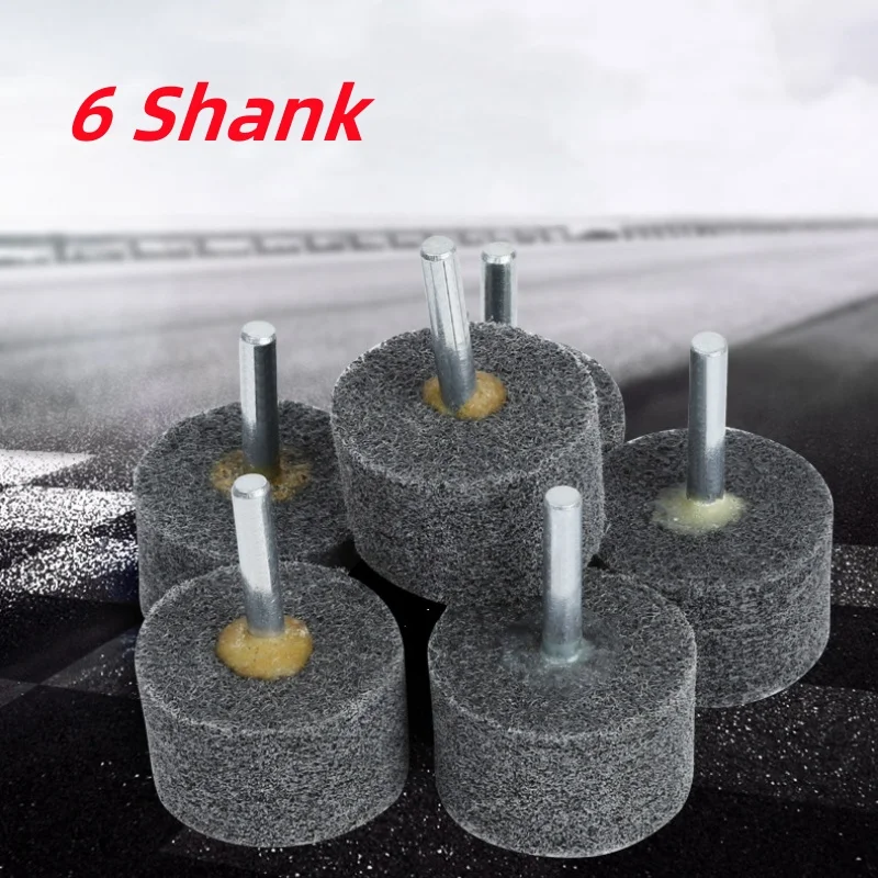 6mm Shank Nylon Fiber Polishing Wheel 20/25/30/40/50mm Grinding Sharpening For Drill Abrasive Tools