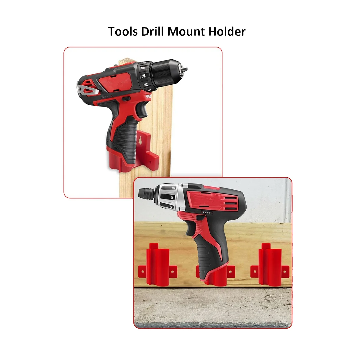 プラスチックドリルツールホルダー,ドリルハンガー,m12,12v,6パックと互換性があります