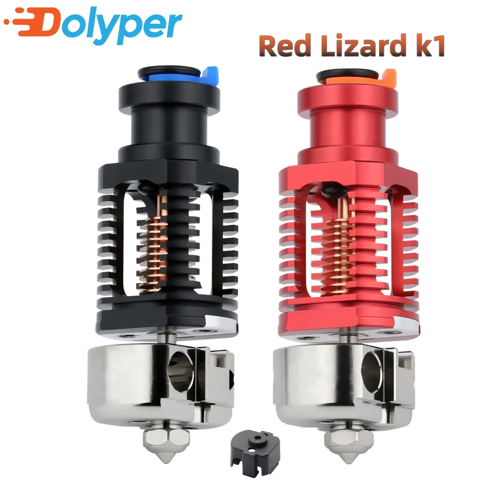 

Red Lizard k1 Hotend 3D-принтер Voron 2.4 Prusa I3 V6 Hotend Биметаллическая медная насадка с горячим концом Titan для экструдера Ender 3 V2