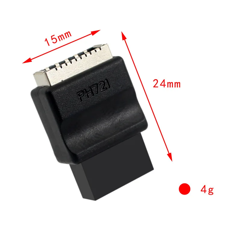 Адаптер материнской платы USB2.0 9PIN «папа» к «мама» типа E Адаптер интерфейса TYPE-E