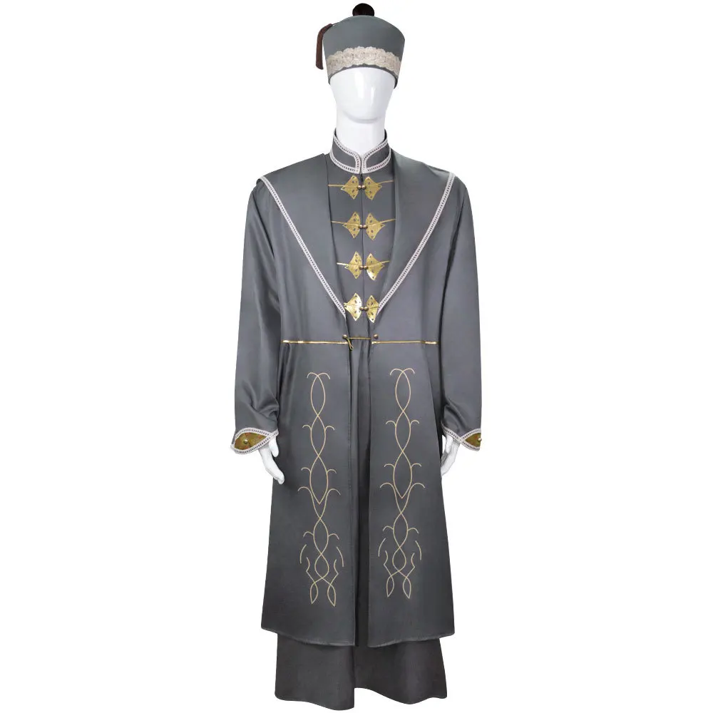 Child Adult Wizard Sorcerer Albus Percival Dumbledore Cosplay Anime Costume Men Uniform Hat Robe Pants Suit Halloween Unisex