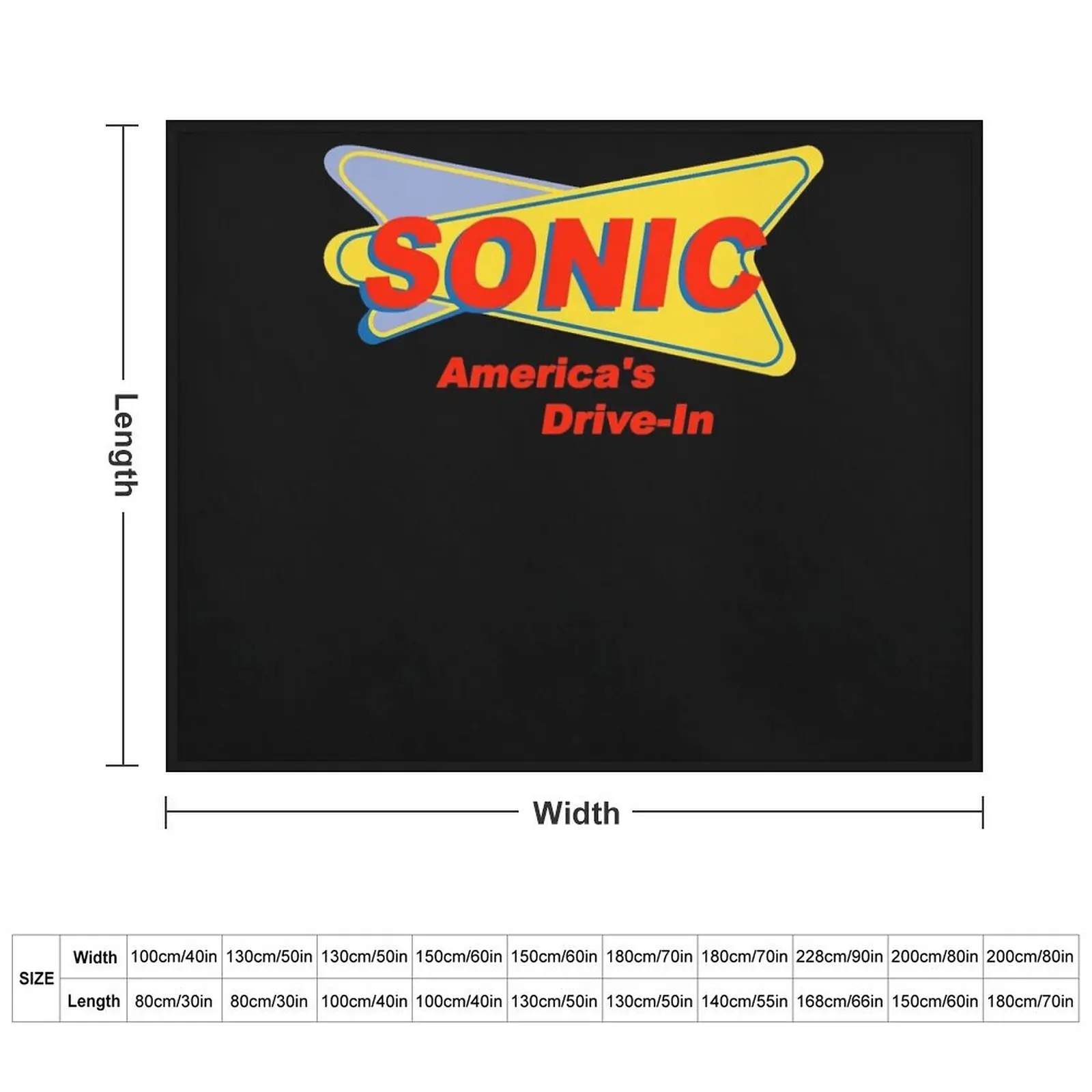 Sonic America&x27;s drive-in Fast Food Logo Red Essential T-Shirt Throw Blanket Comforter Hairys Blankets