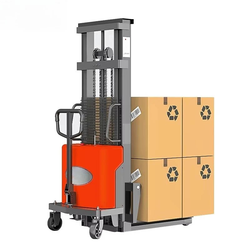 Durable 1T 1.6M 1.5t Factory Wholesale Battery Pedestrian Walkie Semi Electric Pallet Stacker
