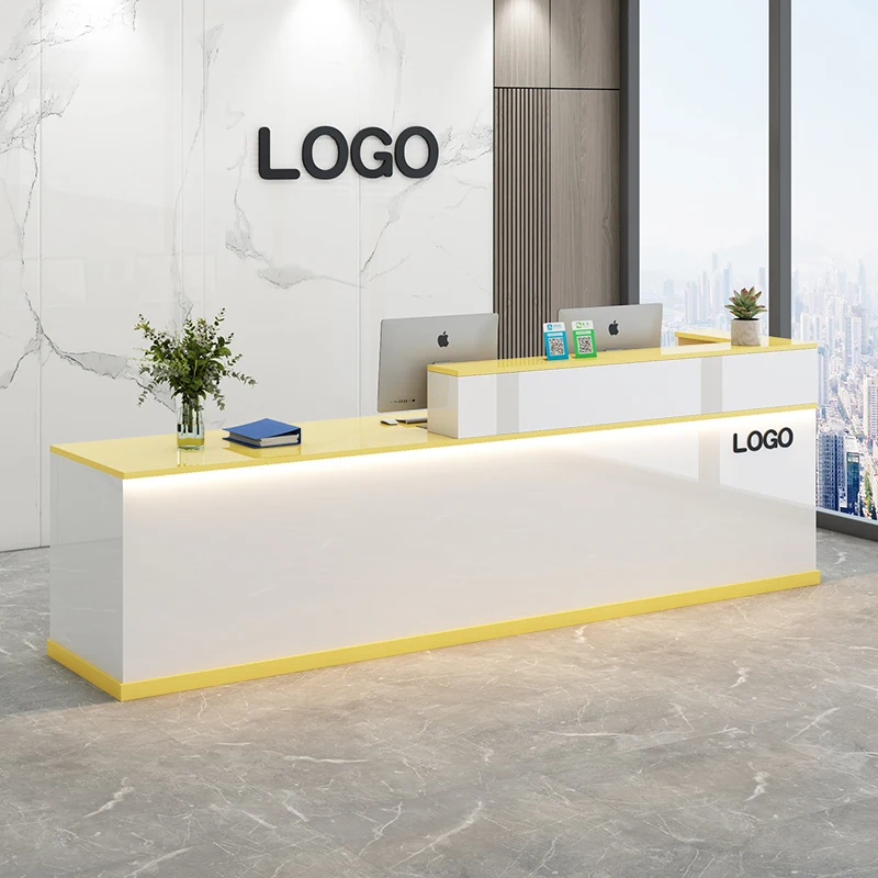 Conference Luxury Reception Desks Cash Information Standing Reception Desks Clinic Front Comptoire Magasin Luxury Furniture