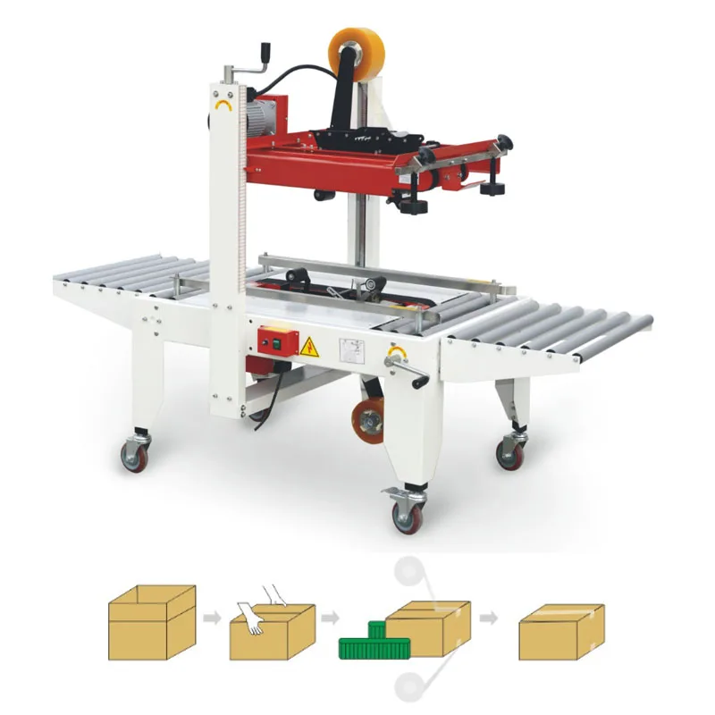 JL-FB500 Wholesale Semi Automatic Adhesive Tape Carton Case Box Sealing Packing Machine Sealer