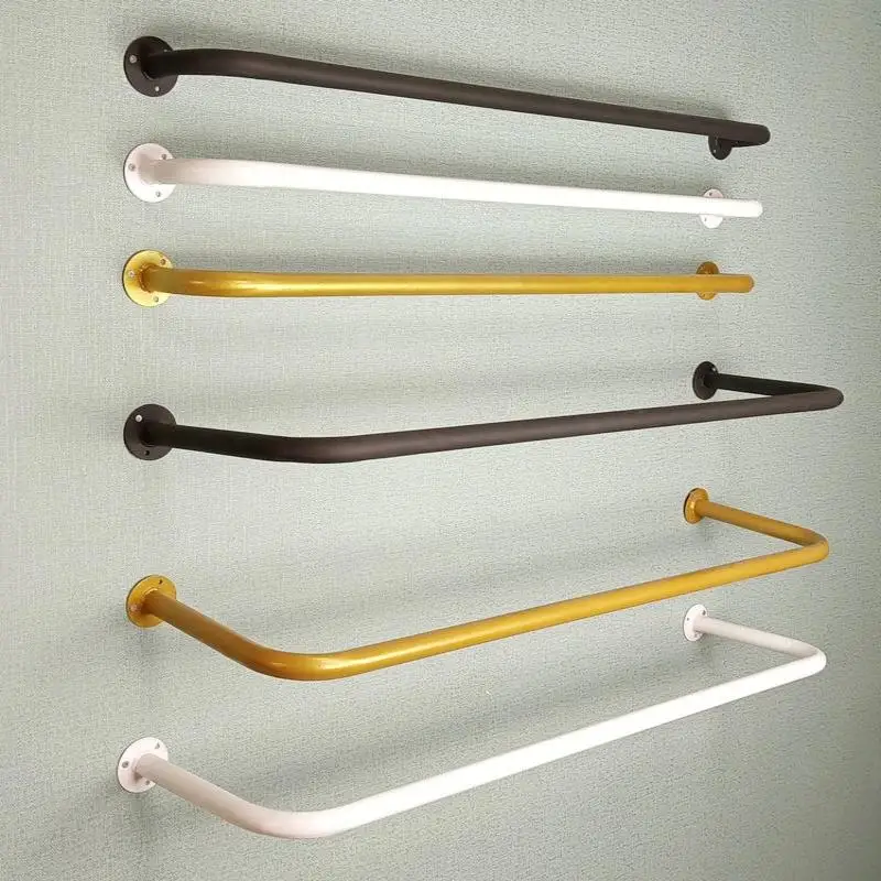 Wall-Mounted Clothes Drying Rack Bedroom Living Room Bathroom Clothes Hanger Storage Organizer Multi-Clip Clothesline