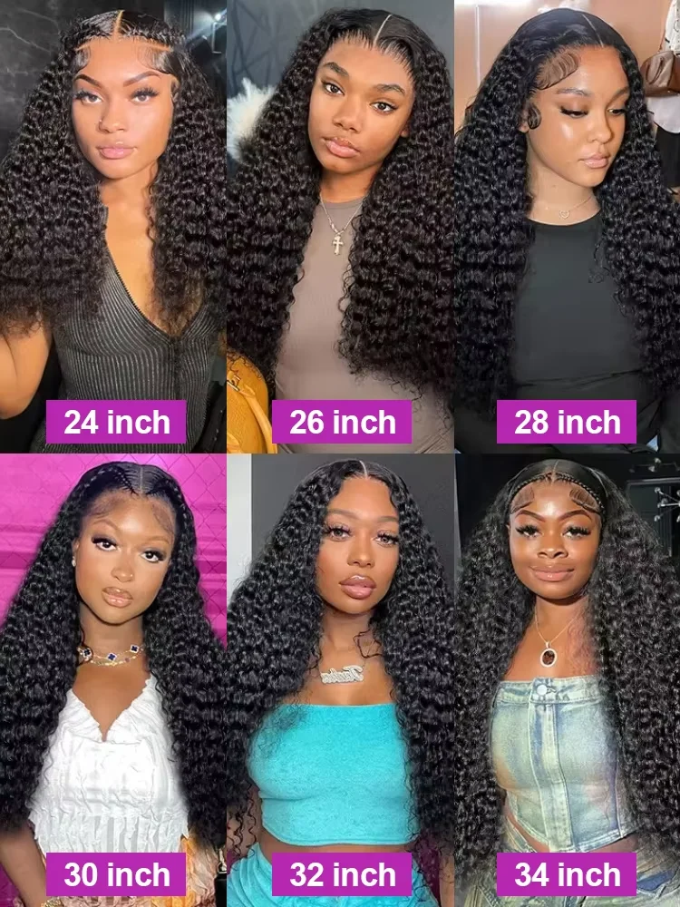 30 32Inch HD 13x4 13x6 Lace Frontal Human Hair Curly Wigs Brazilian Deep Wave 4x4 5x5 Lace Closure Wig Human Hair 250% For Women - Image 6