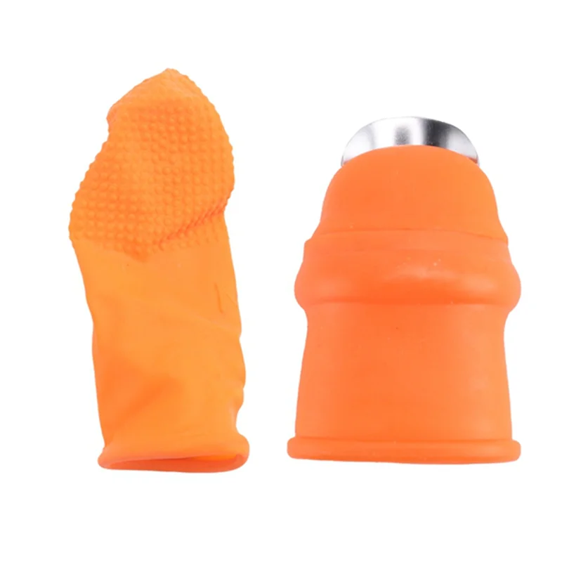 

ABUG-10Set Gardening Silicone Thumb Knife With Finger Cots Thumb Knife Picker For Fruits Vege L
