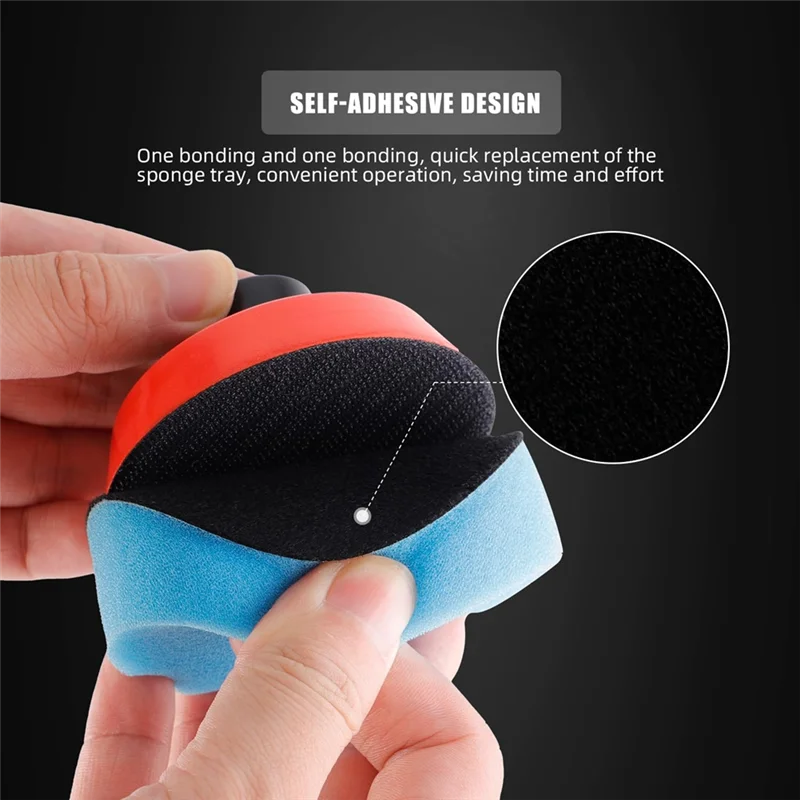 hook and loop pad Car Foam Drill Polishing Pad Kit 44Pcs 1Inch 2Inch 3Inch Detail Polishing Buffing Pad Mix Size Car Detailing K