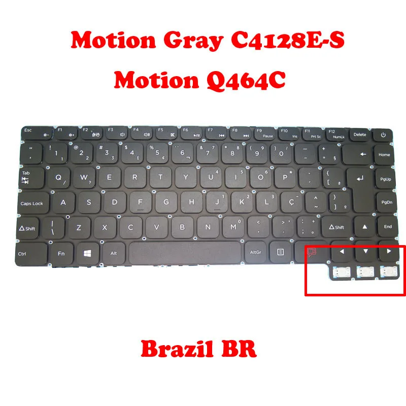 Keyboard For Positivo 91-37 SCDY-3092001 Brazil BR Black No Frame C4120F-S Q464C Q464C-O C4128E-S N1250 Q4128C Q4128CI C41TE