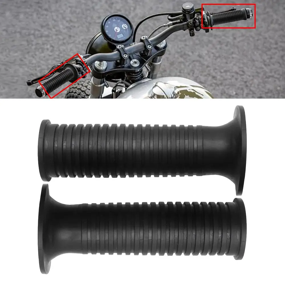 

Motorcycle High Quality Hand Grip Fit For Bmw Most 22Mm 7/8'' Durable Rubber Material Black Enhance Comfort Level Release Hands