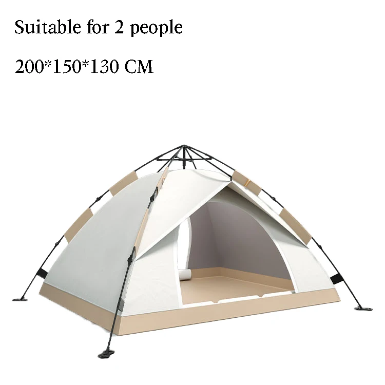 NONE Automatisches Sofortzelt, verdickt, Uv50+, wasserdicht, winddicht, Strand, Camping, Outdoor, Unterschlupf, Sonnenschutz, Regenschutz 8