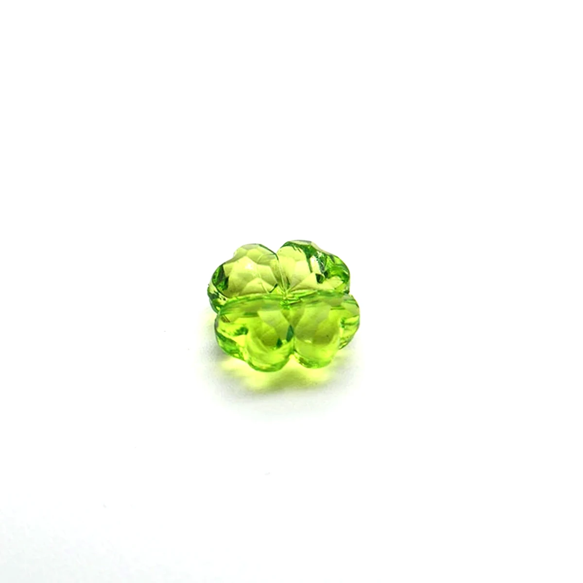 700pcs Wholesale cute four leaf clover green leaf 13mm beads for DIY bracelet necklace jewelry making