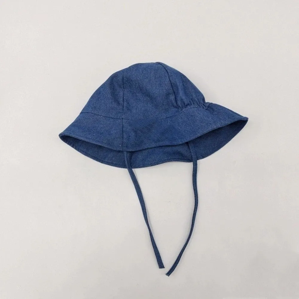 

Striped Pattern Double Sided Baby Bucket Hat Plaid Pattern Adjustable Sun Protection Fisherman Cap Breathable Panama Bonnet