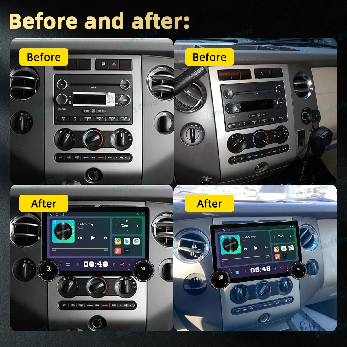 11.8 Inch Screen 2 Din Android Car Radio Stereo for Ford Expedition 2006-2017 Navigation Multimedia Carplay Head Unit Autoradio