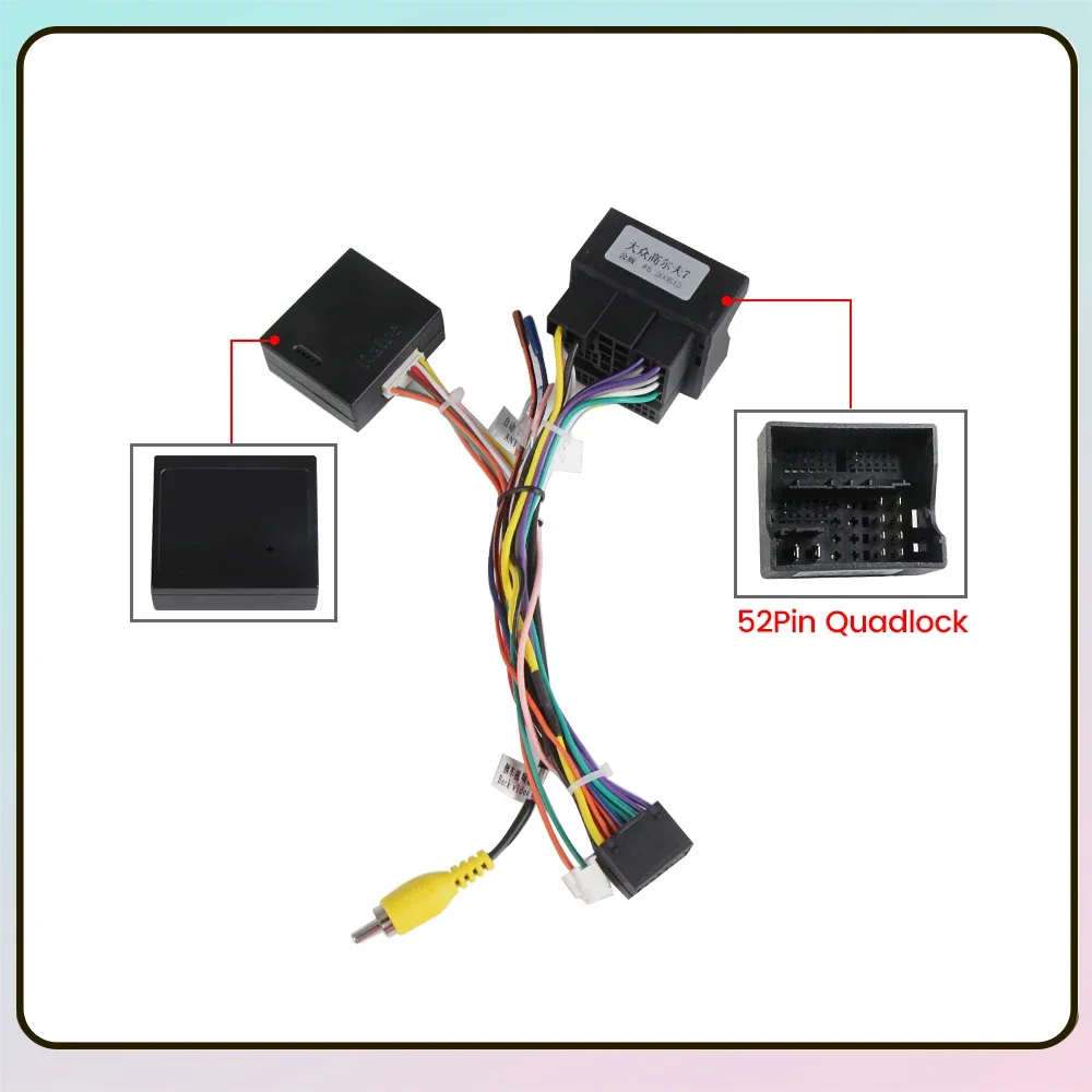 Universal 40Pin 52Pin Kabel Intelligente Android Auto Radio Stereo Multimedia Player Auto Zubehör Adapter Kit für VW Volkswagen