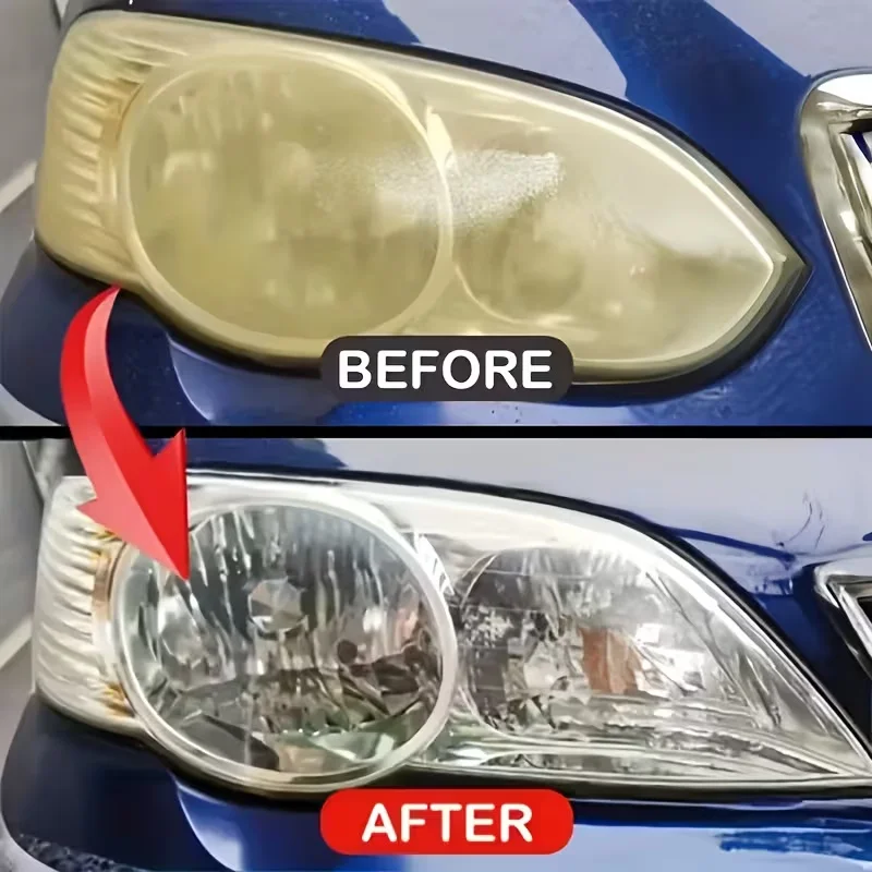 100ml Headlight Restoration Spray - Repair Yellowed, Faded & Cloudy Lenses