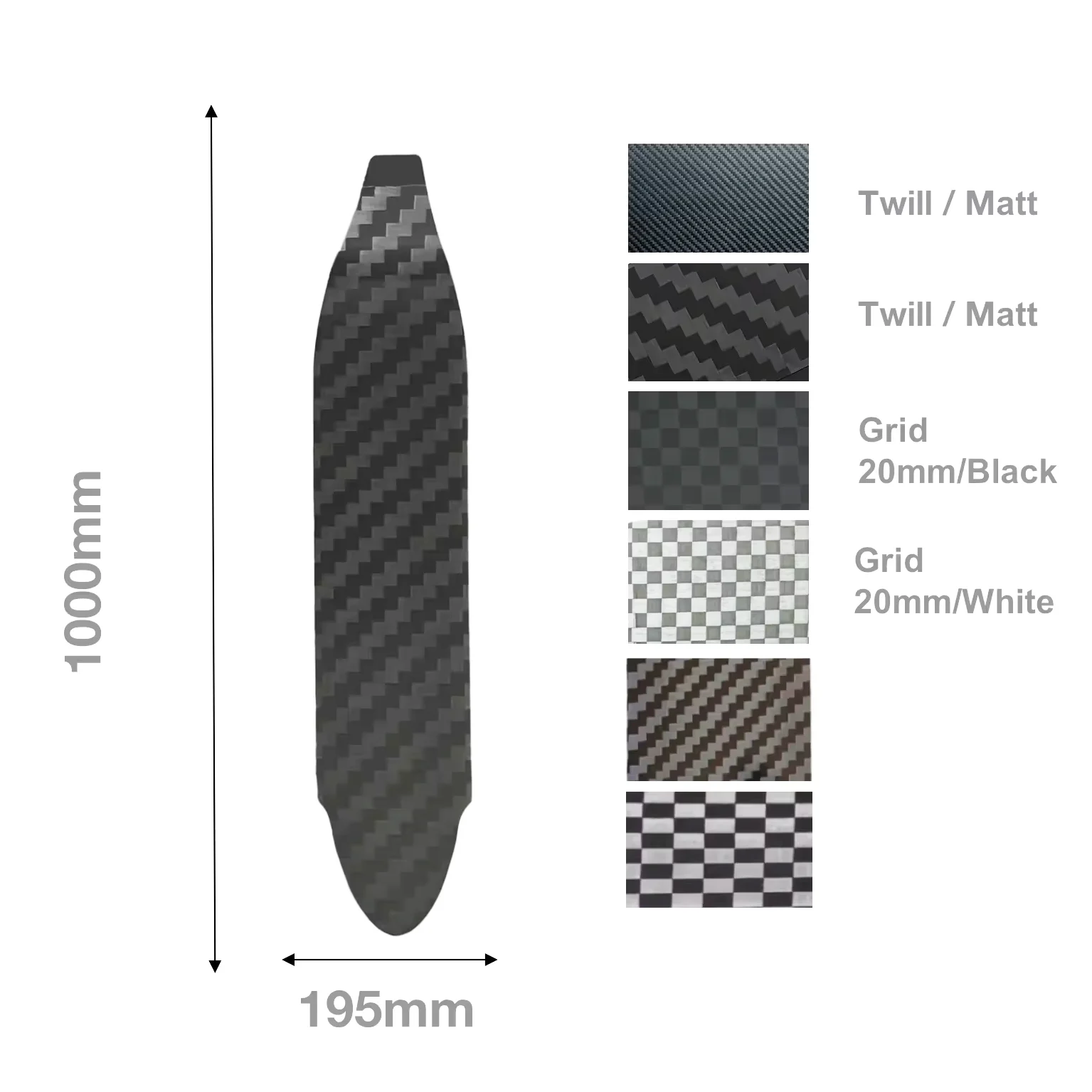 Wholesales Single 1000*195mm Long Diving Fins Carbon Fiber Free Diving Fins Fins Diving Carbon