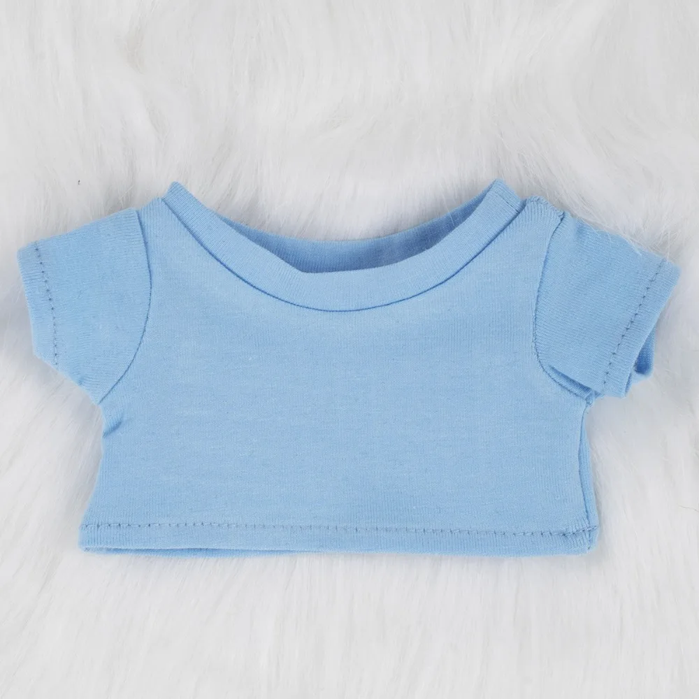 Multi-color Plain Basic Short Sleeve T-shirt For 10cm 15cm 20cm Cotton Doll Fresh Casual Daily Inner Layering Doll Top Outfit