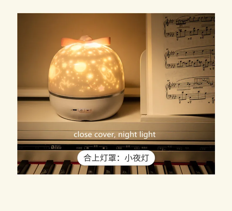 Starry Sky Projector Planetarium Lamp Romantic Room Ceiling Project Lamp for Kids Bedroom Decor Valentine's Day Gift 12 Films