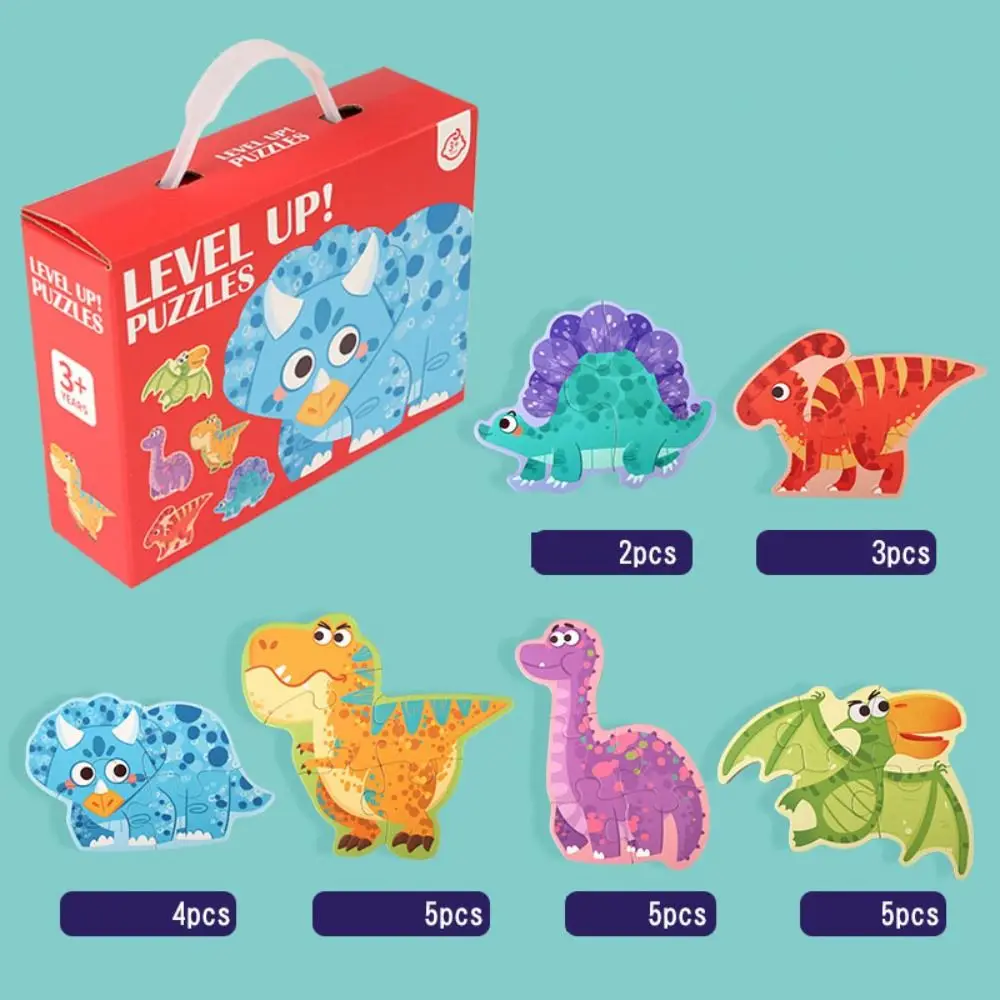 Puzzle 3D Panda Vas Blok Bangunan Gajah Kartun Hewan Jigsaw DIY Seni 3D Puzzle Kayu untuk Anak-anak